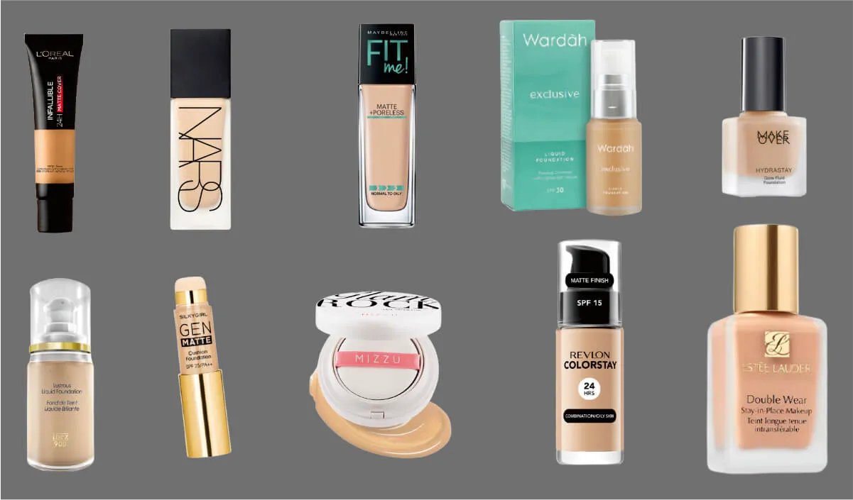 10 Rekomendasi Foundation Terbaik Untuk Makeup Yang Sempurna Dan Tahan Lama!