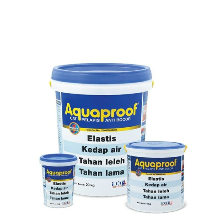 Cat pelapis anti bocor elastis merk Aquaproos