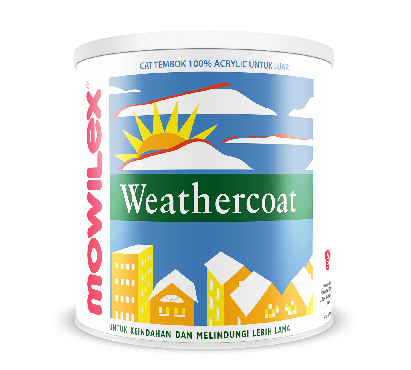 Cat tembok yang bagus merk mowilex Weathercoat